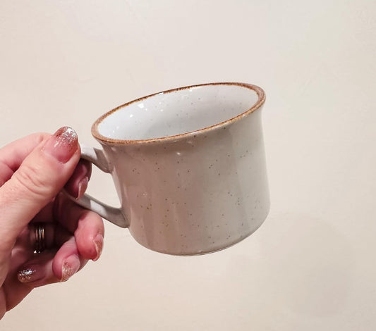 Snow Speckled Cappuccino Mug Duo