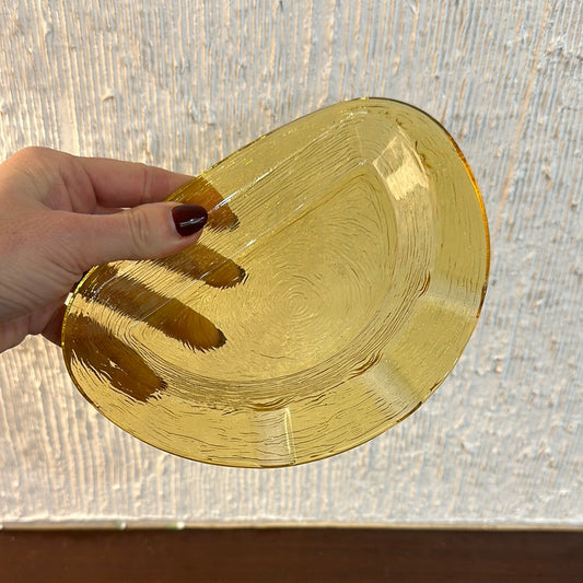 Amber Glass Smoke Tray