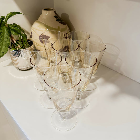 Gold Shimmer Cocktail Goblets