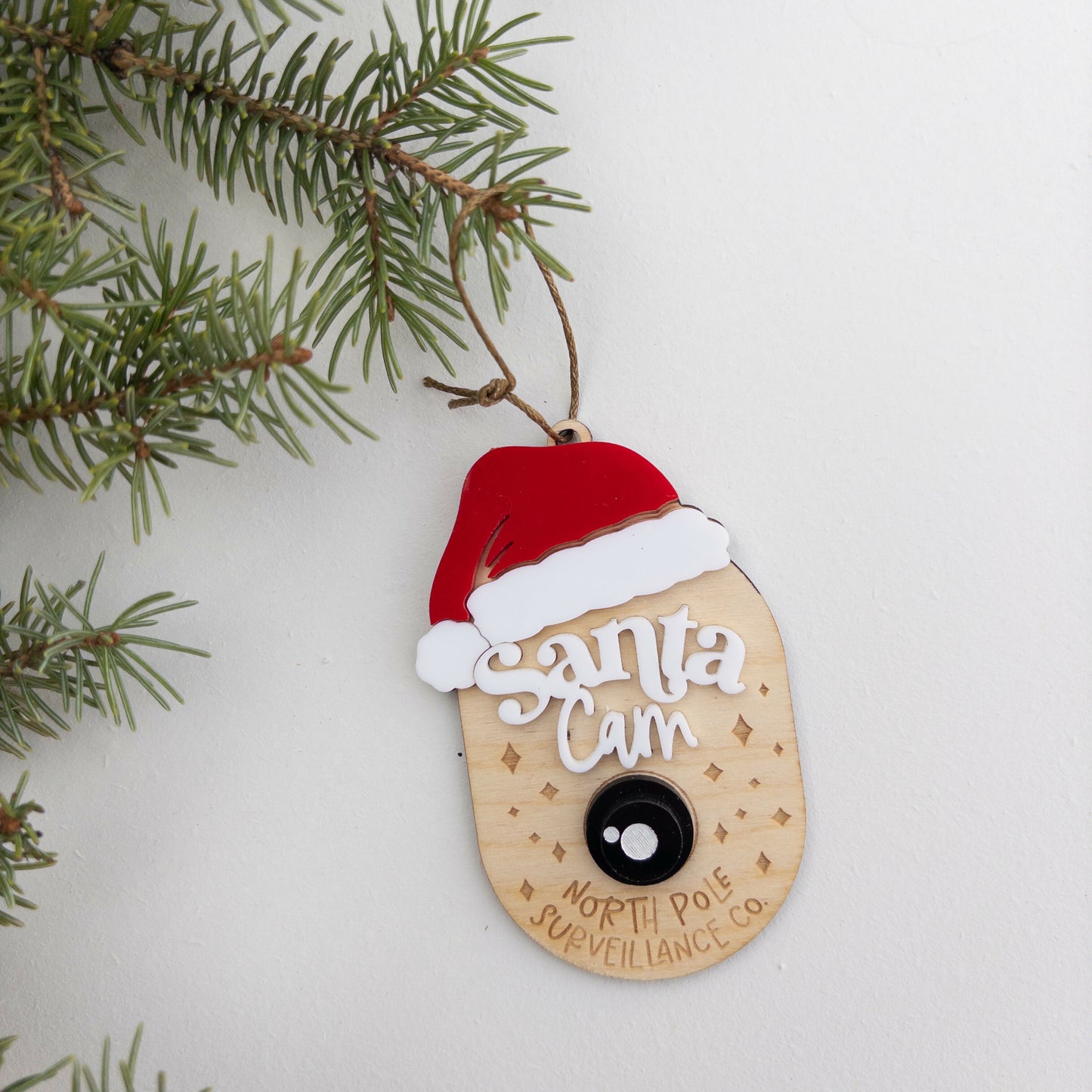 Santa Cam l Christmas Ornament