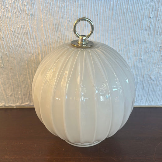 Deco Milk Glass Hurricane Lampshade