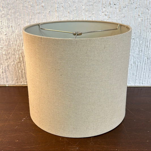 Beige Cylindrical Lampshade