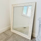 Antiqued White Mirror