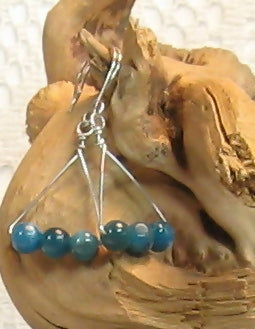 Apatite Argentium Sterling Silver Earrings