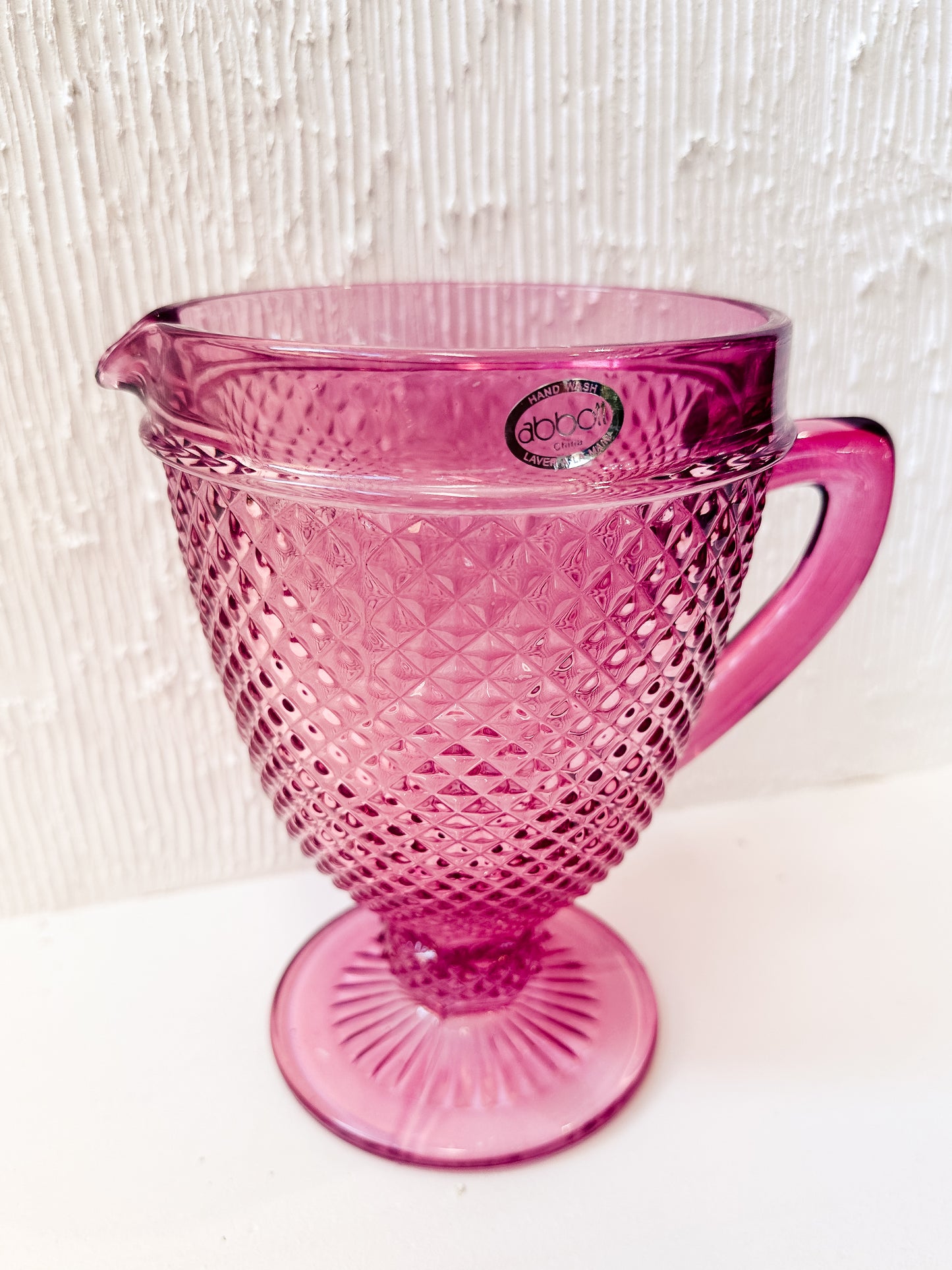 Pink Abbott China Pitcher