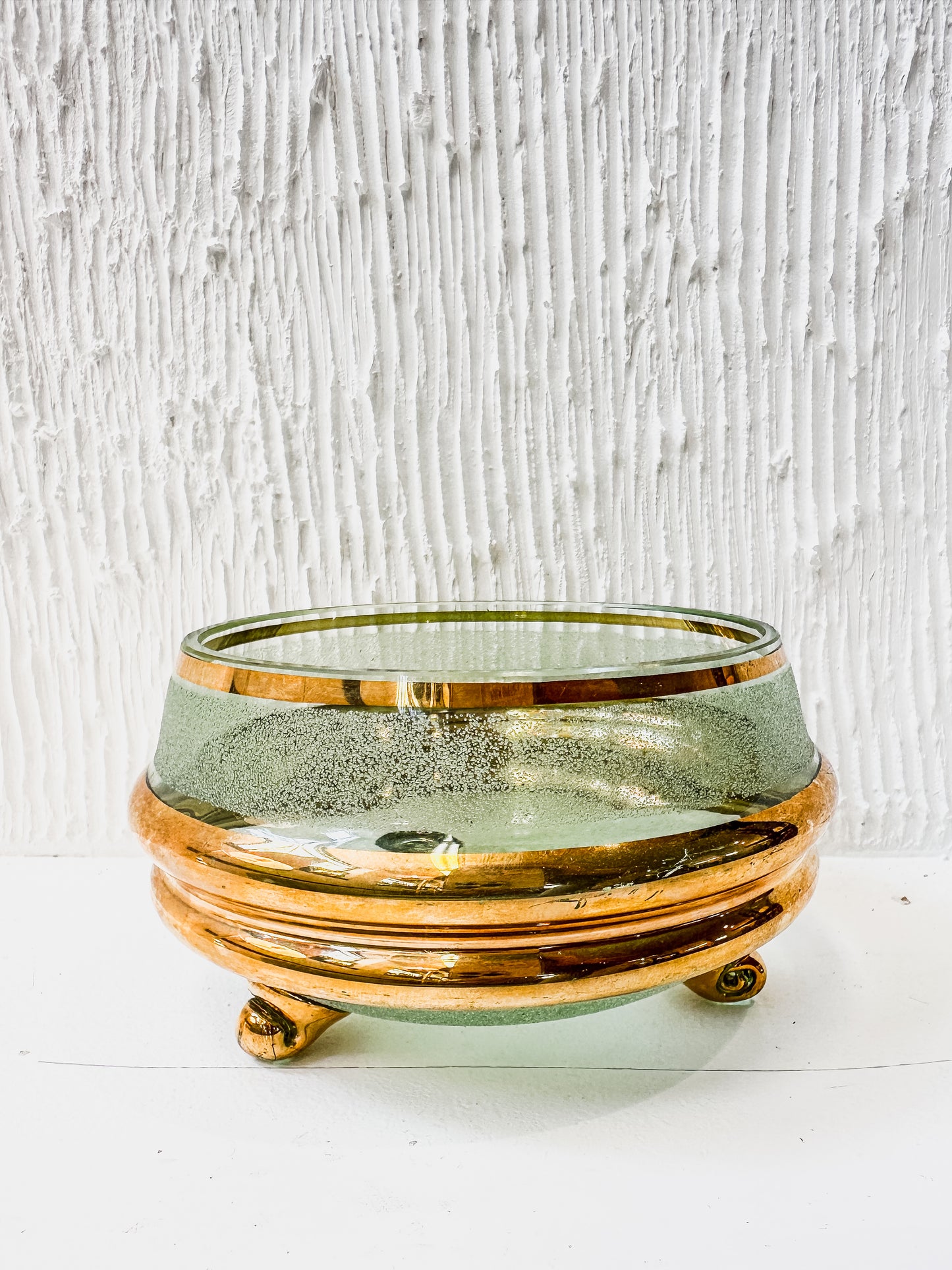 Turquoise & Gold Pronged Dish