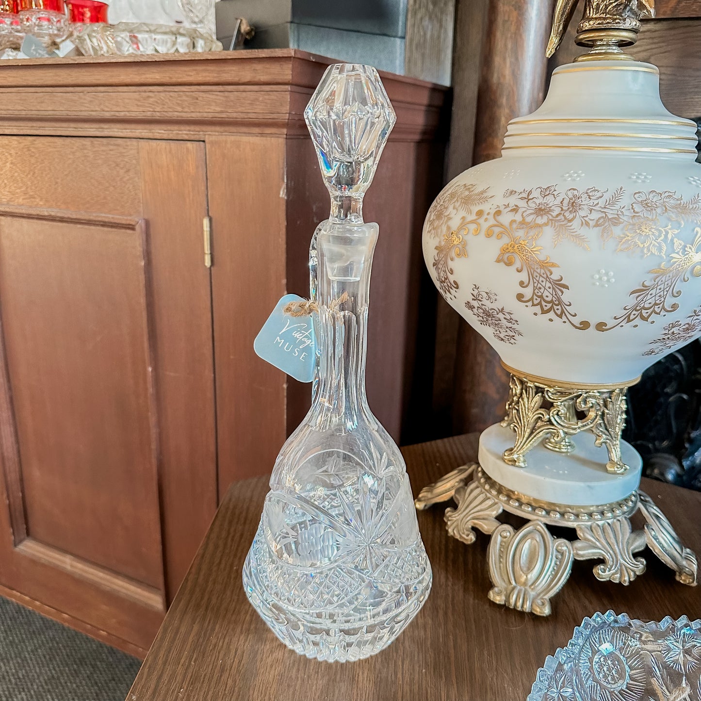 Spouted Crystal Decanter