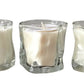 French Lavender Clear Twisted Glass Soy Candle