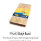 Fish Cribbage Board - Handcrafted