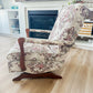 Floral Embroidered Rocking Chair