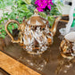 Sadler Gold and White Floral Tea Set