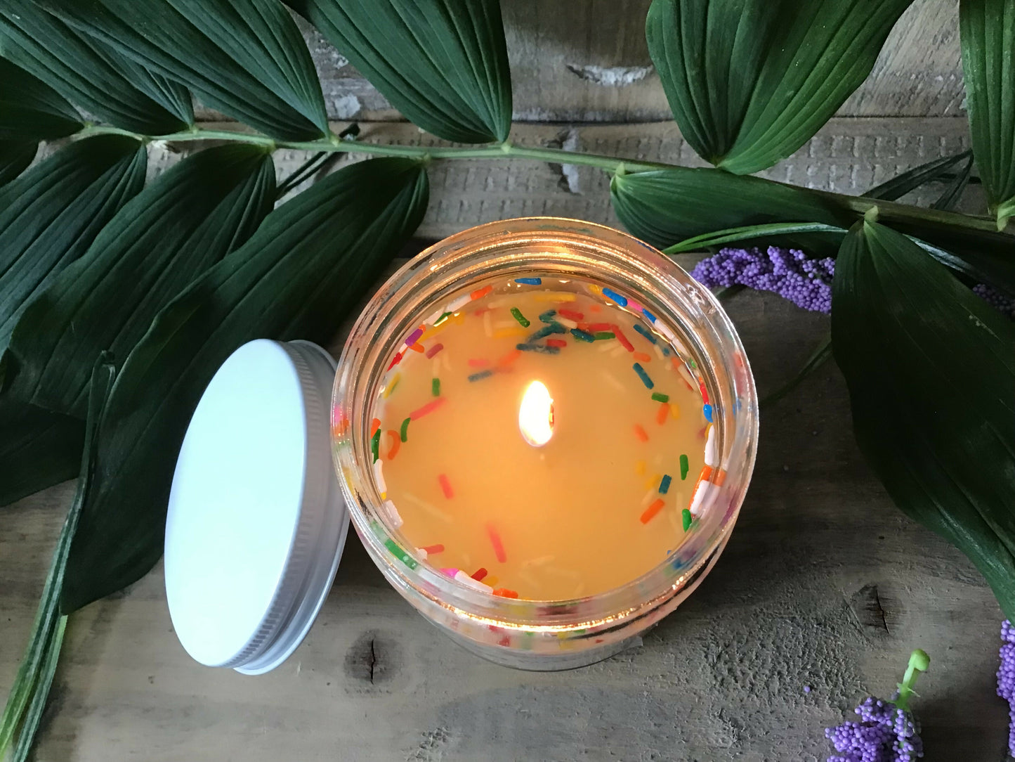 Sprinkle Style Soy Wax Birthday Candles