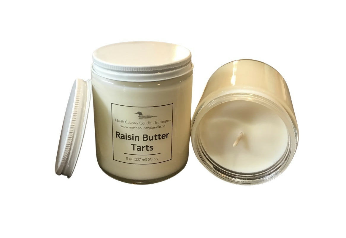 8 oz - Raisin Butter Tart Soy Wax Candle