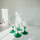 Emerald Organic Stemmed Goblets