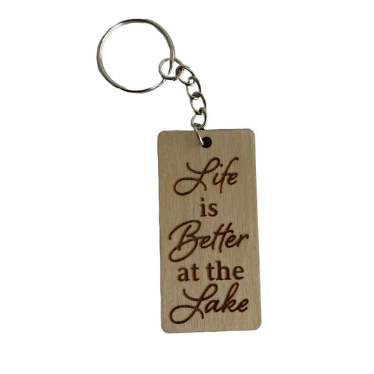 Life Is Better At The Lake Keychain