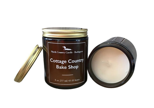 Cottage Country Bake Shop - 8 oz Amber Jar Soy Candle