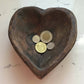 SALE - Sweetheart Wood Dough Bowls