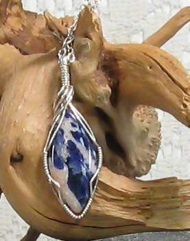 Sodalite Argentium Sterling Silver Necklace