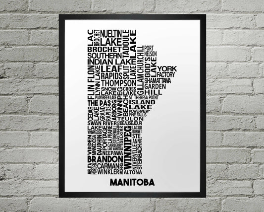 Manitoba Cities Map