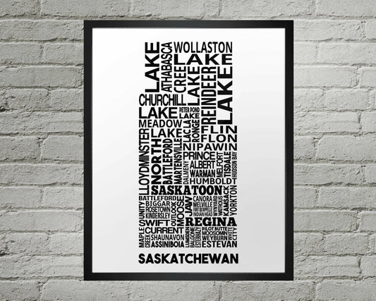 Saskatchewan Cities Map