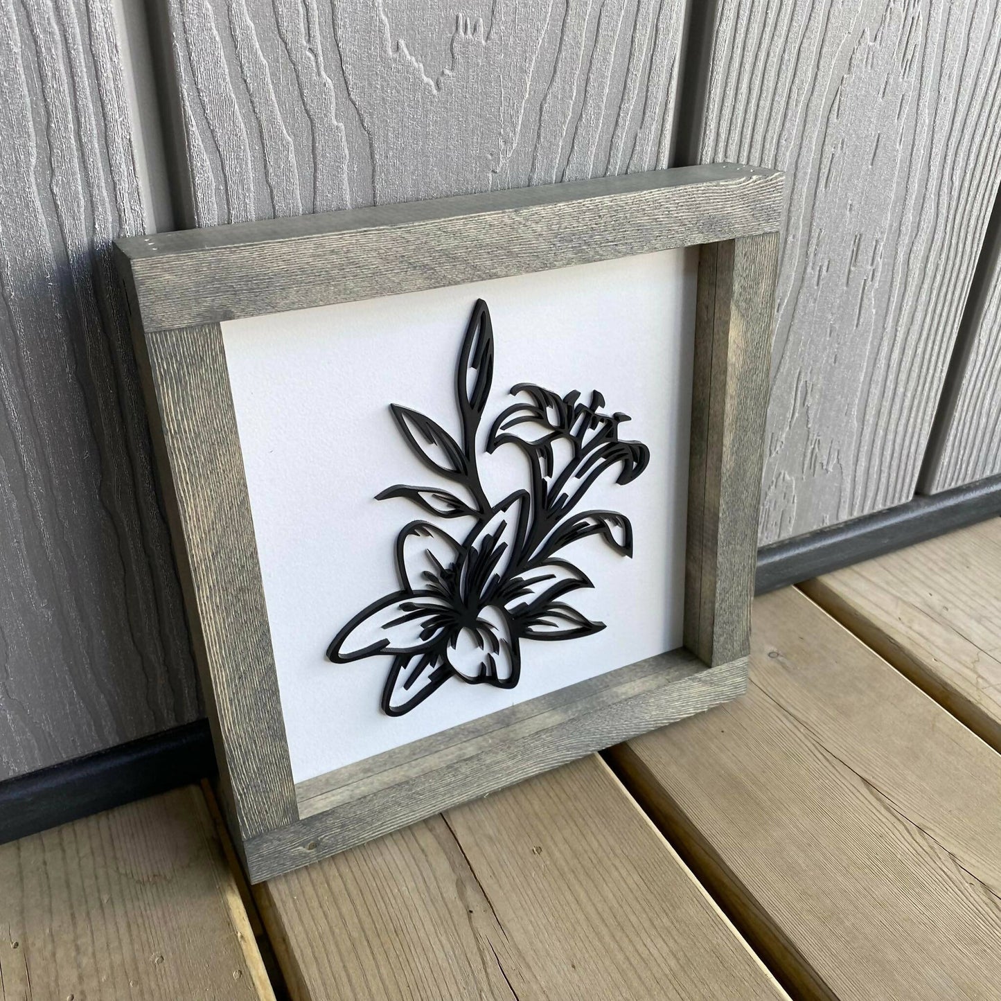 Spring Lily 3D Sign