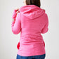 1/4 Zip Hoody- Fandango Pink with Rose Gold