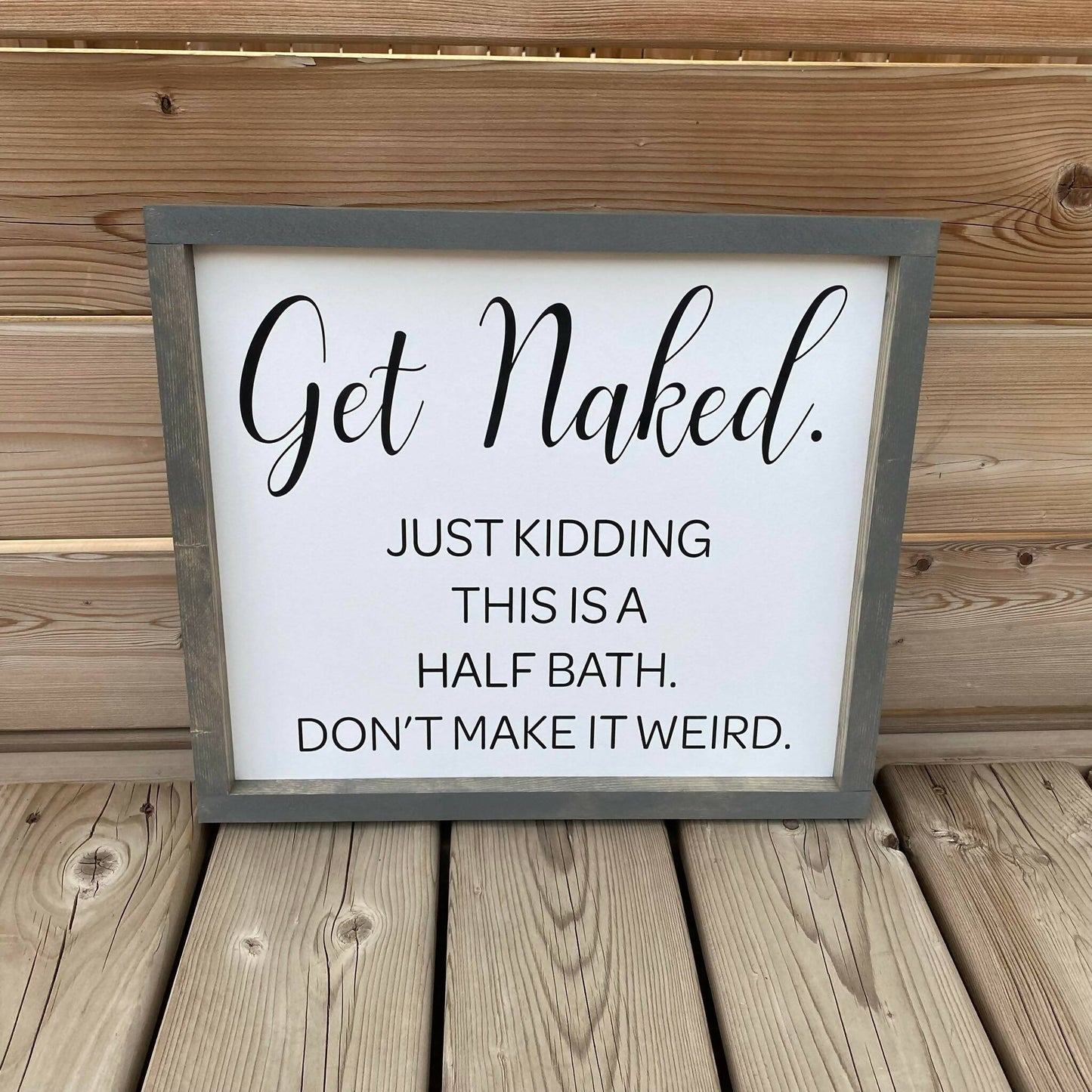 Get Naked Sign