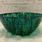 DECORATIVE BOWL, BLUE, GREEN, AQUA
