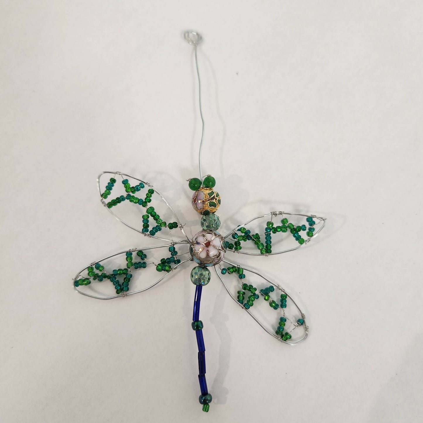 Beaded Dragonfly Decor with Hanger