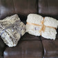 Hand Knit Chunky Chenille Throw