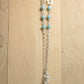EXTRA LONG Larimar Argentium Sterling Silver Necklace