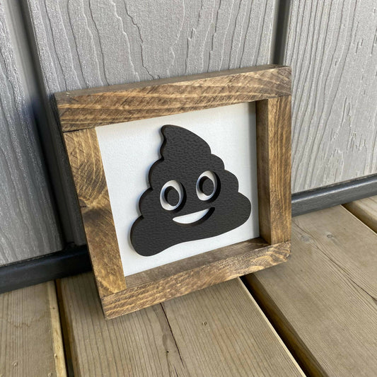 Poop Emoji 3D Sign