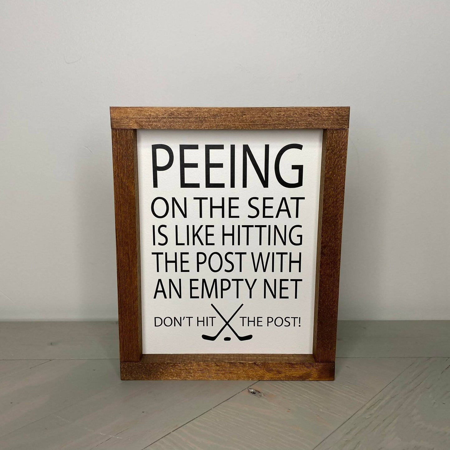 Peeing On The Seat Sign