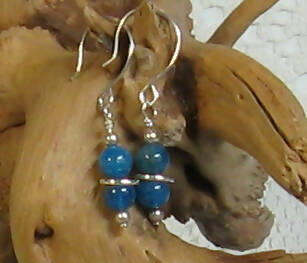 Apatite Argentium(R) Sterling Silver Earrings