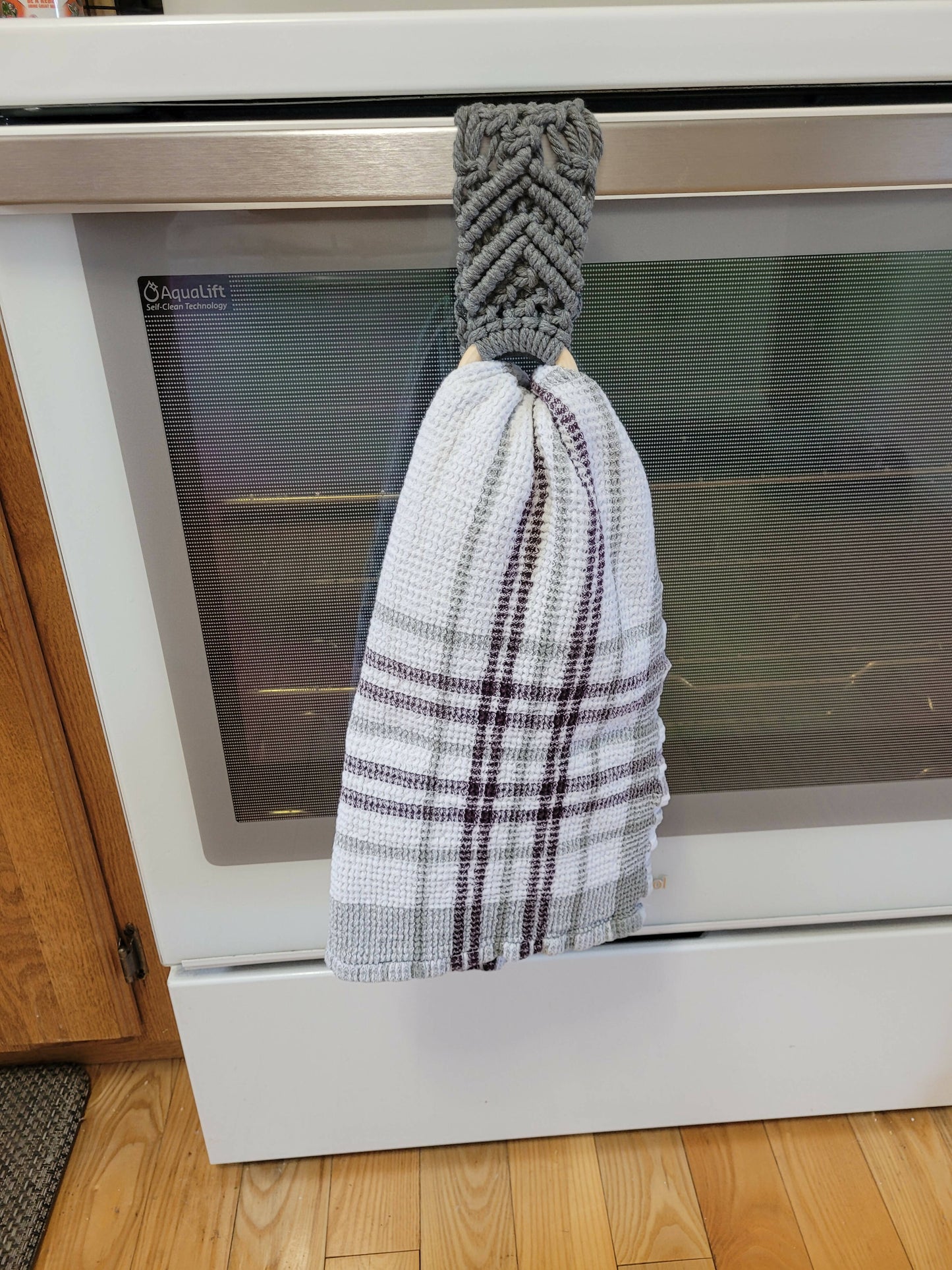 Macrame Tea Towel Holder