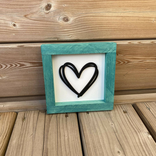 Heart 3D Sign - 6"