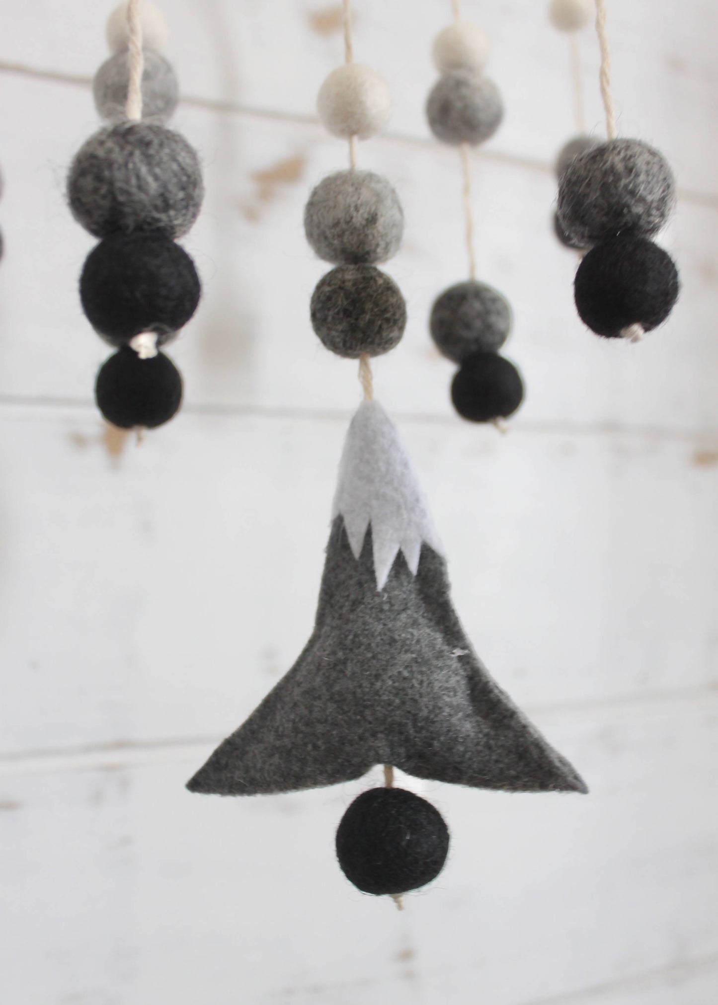 Baby Mobile: Grayscale Mountain