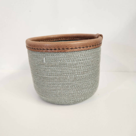 Small Leather Trim Basket