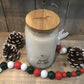 Christmas in July Sale-Sugared Snowflakes - 16 oz Beer Can Glassware