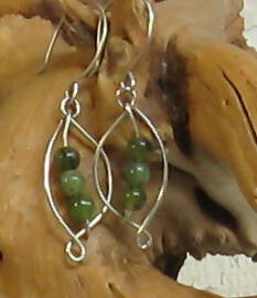 BC Jade Argentium(R) Sterling Silver Earrings