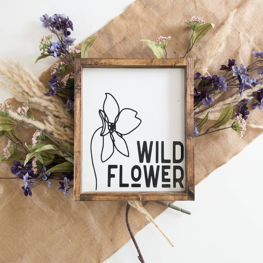 Wild Flowers l Wood Signs