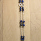 EXTRA LONG Lapis Lazuli Argentium Sterling Silver Necklace