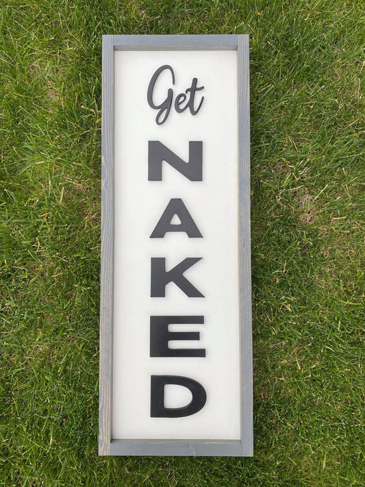 Get Naked 3D Sign