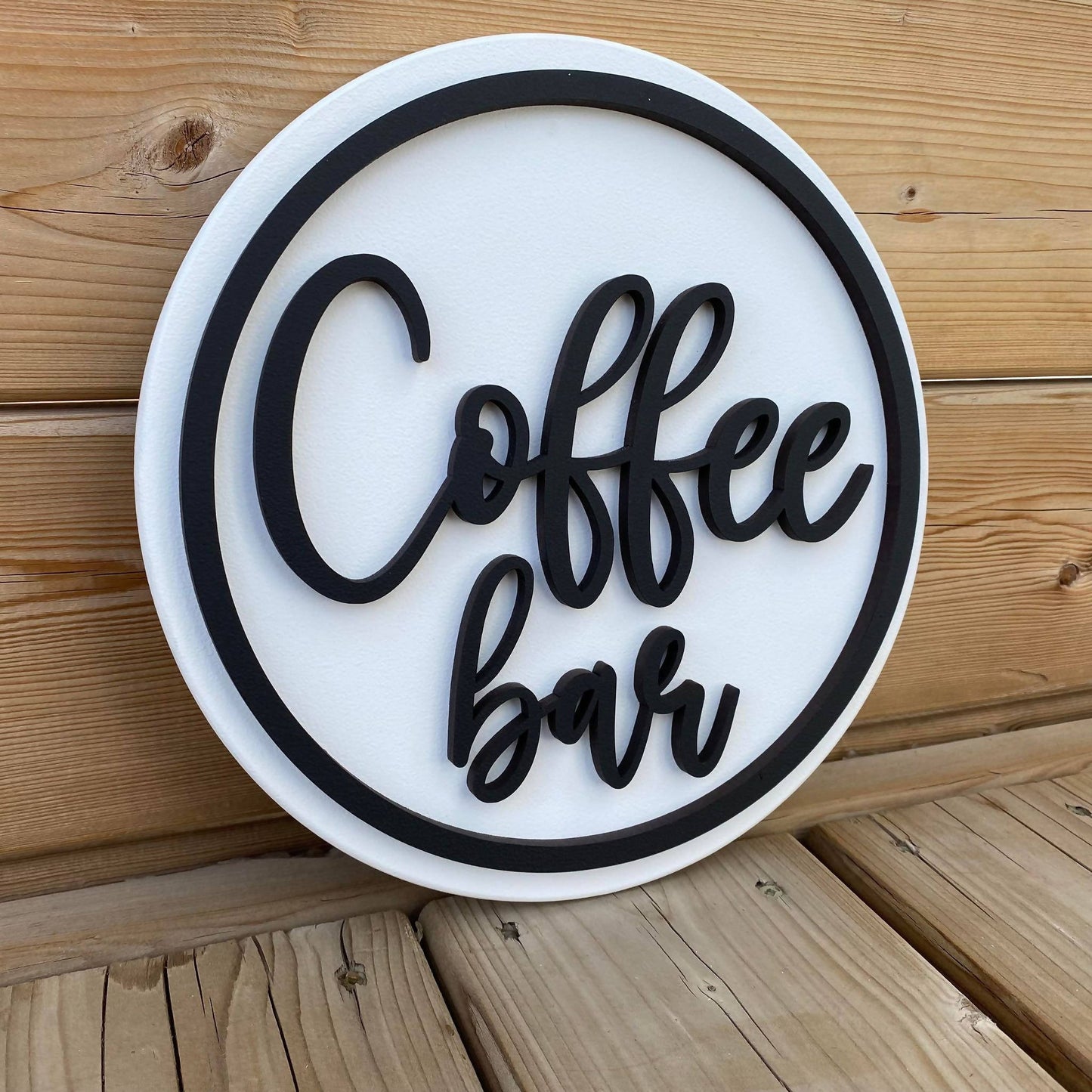 Coffee Bar Circle Sign