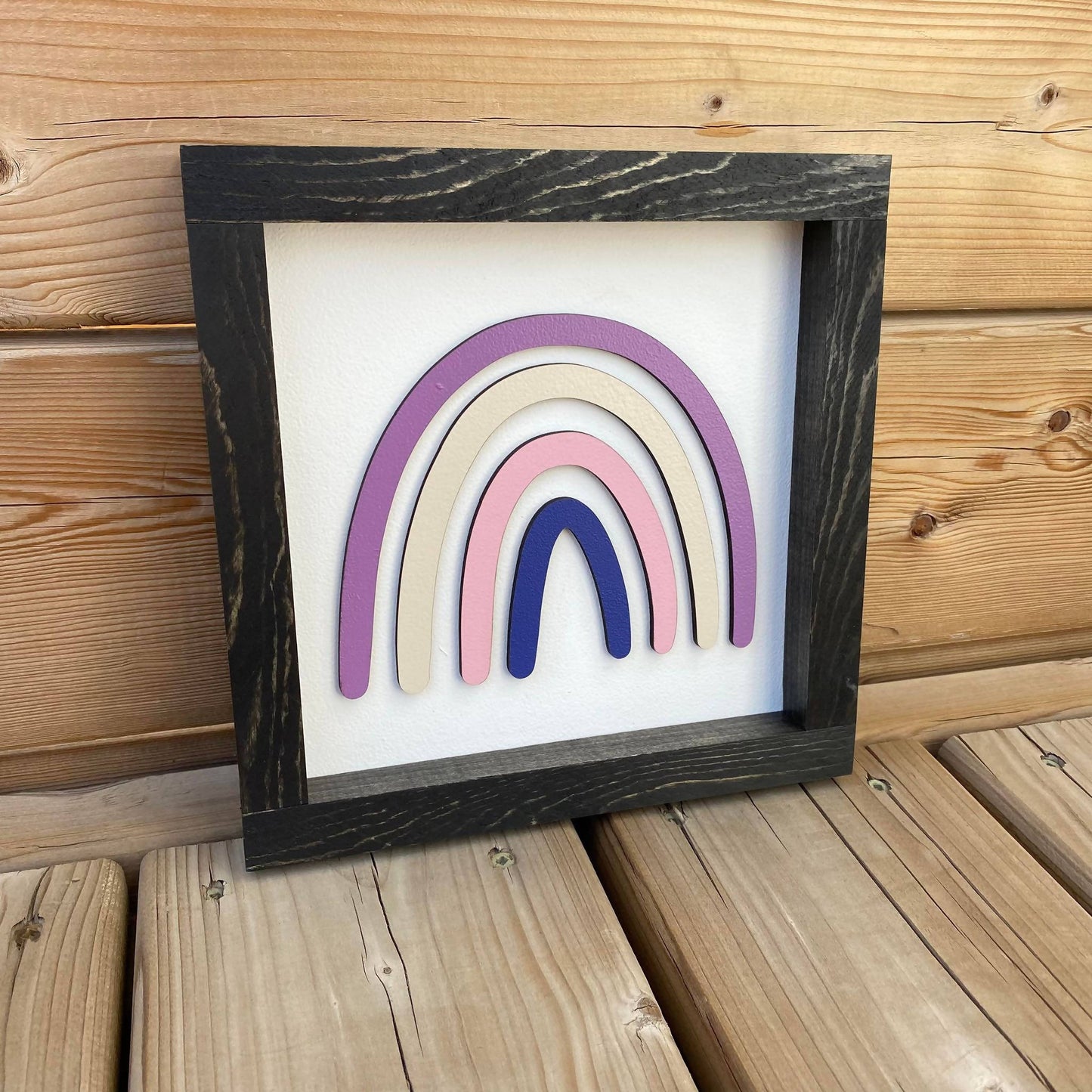 Mini Coloured Rainbow Sign