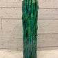 DECORATIVE VASE, GREEN, BLUE & AQUA