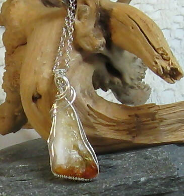 Citrine Argentium(R) Sterling Silver Necklace