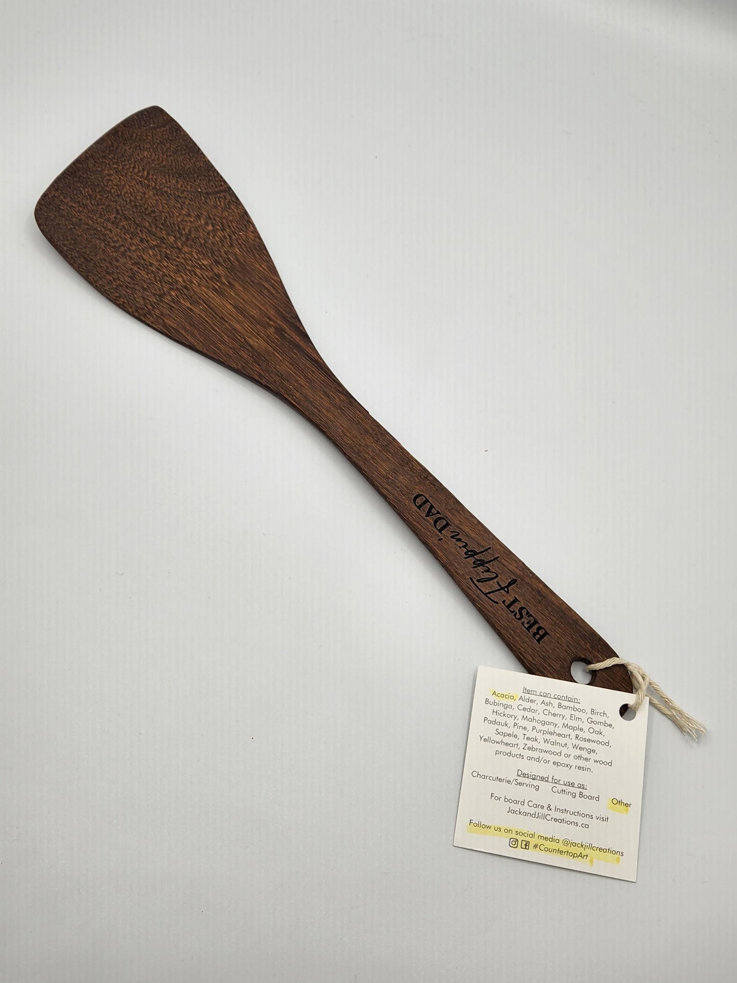 Fathers day wooden spatula