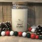 Christmas in July Sale-Sugared Snowflakes - 16 oz Beer Can Glassware