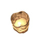Clearance Price- 10 oz Twisted Amber Candle Gingerbread